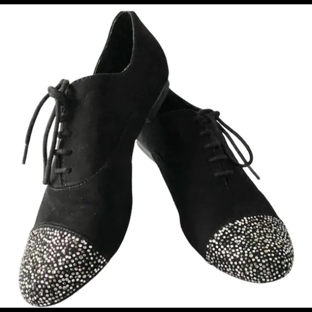 Gianni Bini Lace up Rhinestone shoes